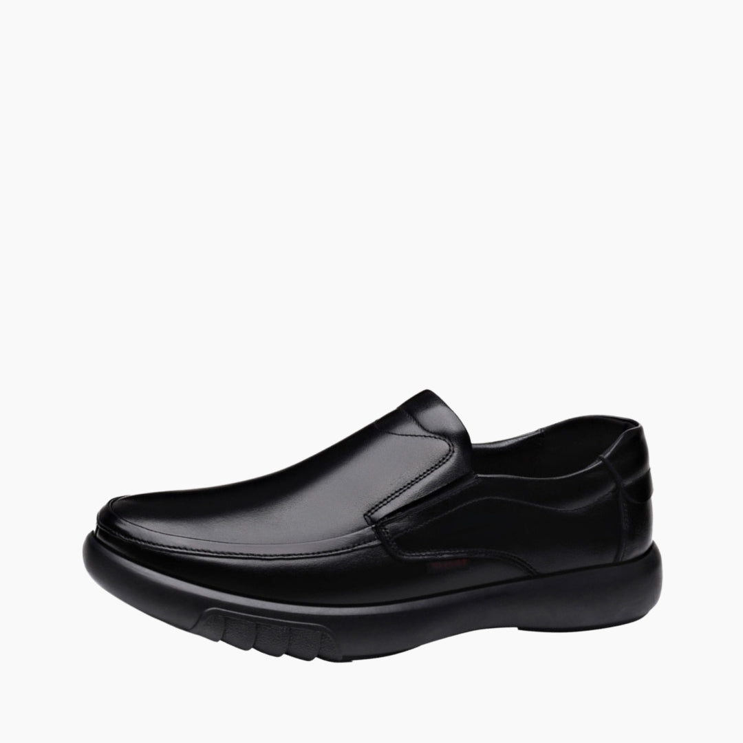 Black Slip-On, Height Increasing : Casual Shoes for Men : Maanak - 0193MaM