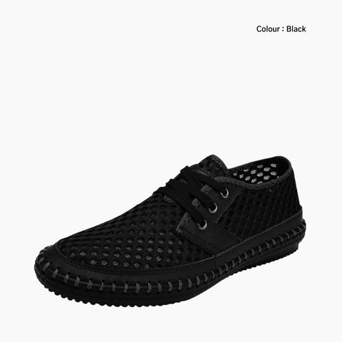 Black Anti-Odour, Non-Slip : Summer Shoes for Men : Garmia - 0194GaM