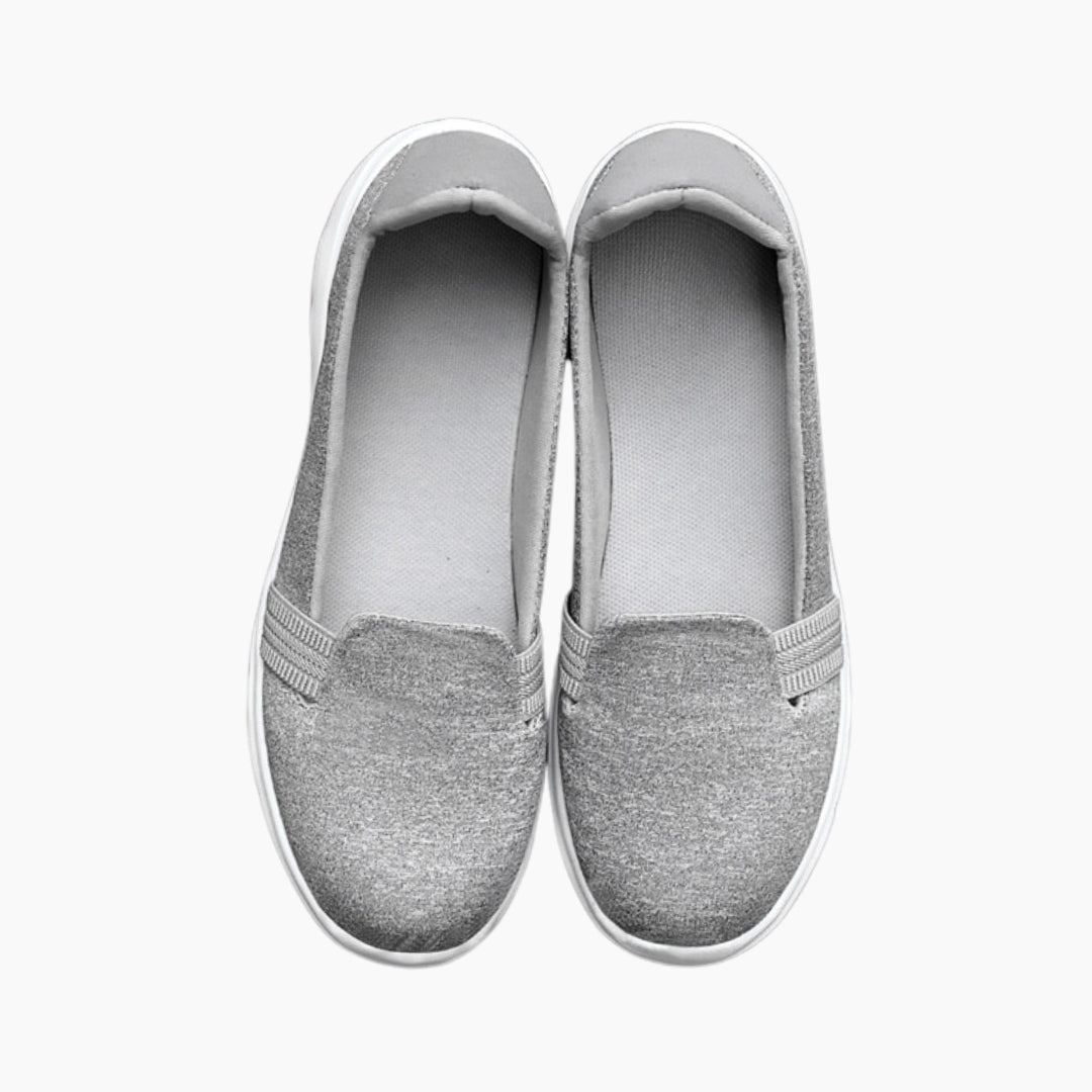 Grey Slip-On, Soft Shoes : Summer Shoes for Women : Garmia - 0198GaF
