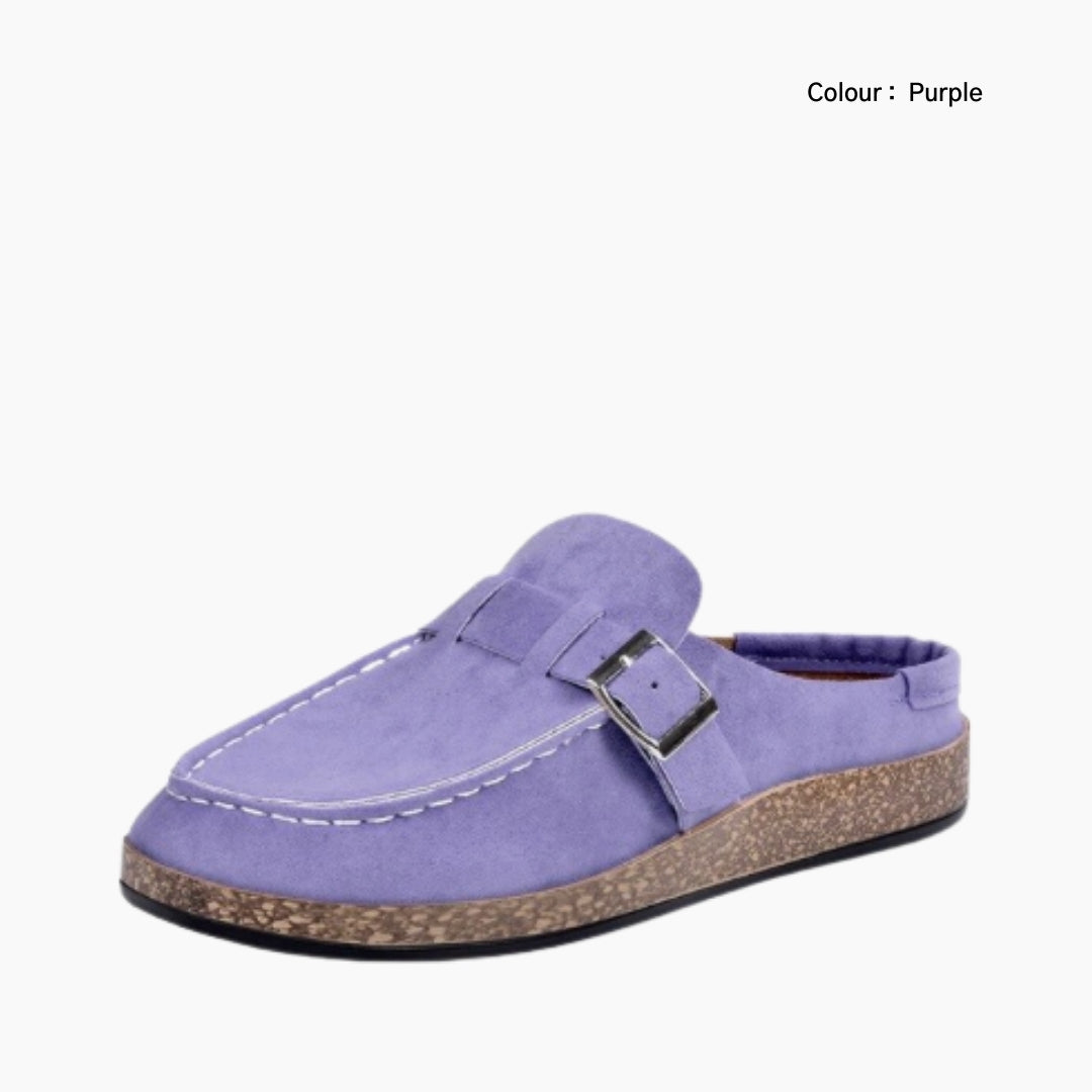 Purple Slip-On, Pointed-Toe: Outdoor Slippers for Women:  Sigara- 0200SiF