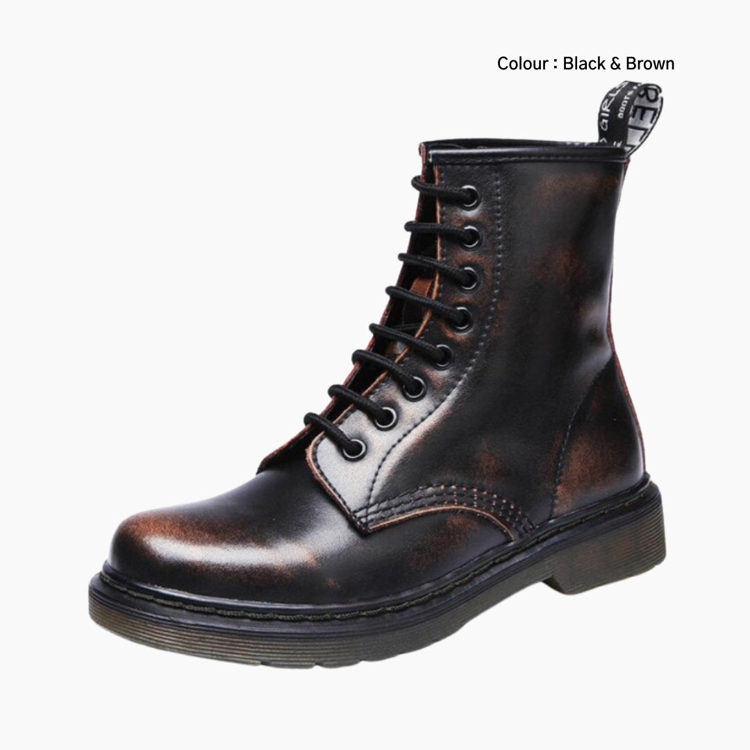 Black & Brown Wear Resistant Sole, Non-Slip : Winter Boots for Women : Saradi - 0209SrF