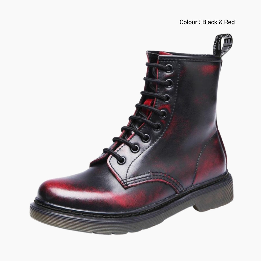 Black & Red Wear Resistant Sole, Non-Slip : Winter Boots for Women : Saradi - 0209SrF