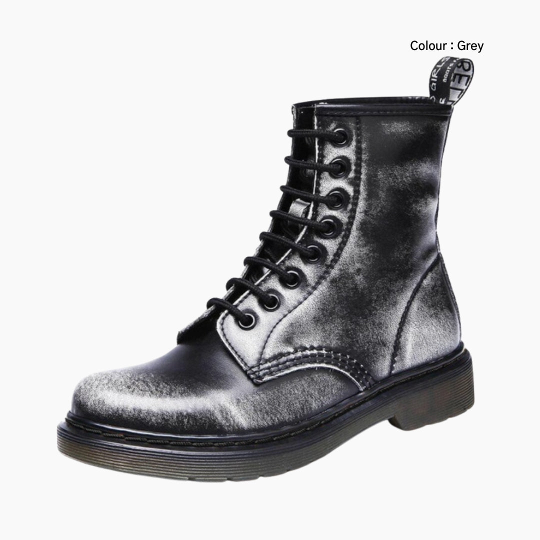 Grey Wear Resistant Sole, Non-Slip : Winter Boots for Women : Saradi - 0209SrF
