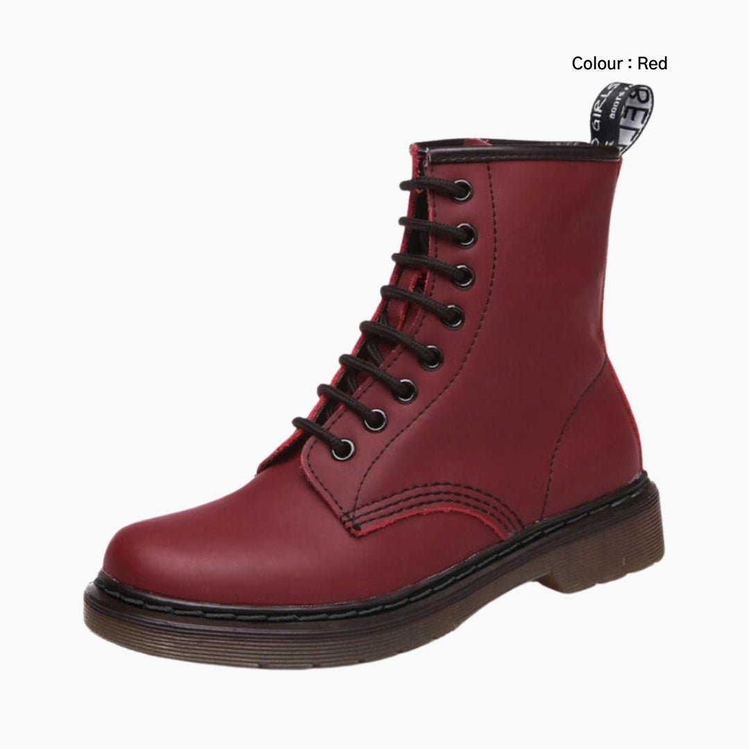 Red Wear Resistant Sole, Non-Slip : Winter Boots for Women : Saradi - 0209SrF