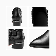 Square Heel, Pointed Toe : Ankle Boots for Women : Gittey - 0216GiF