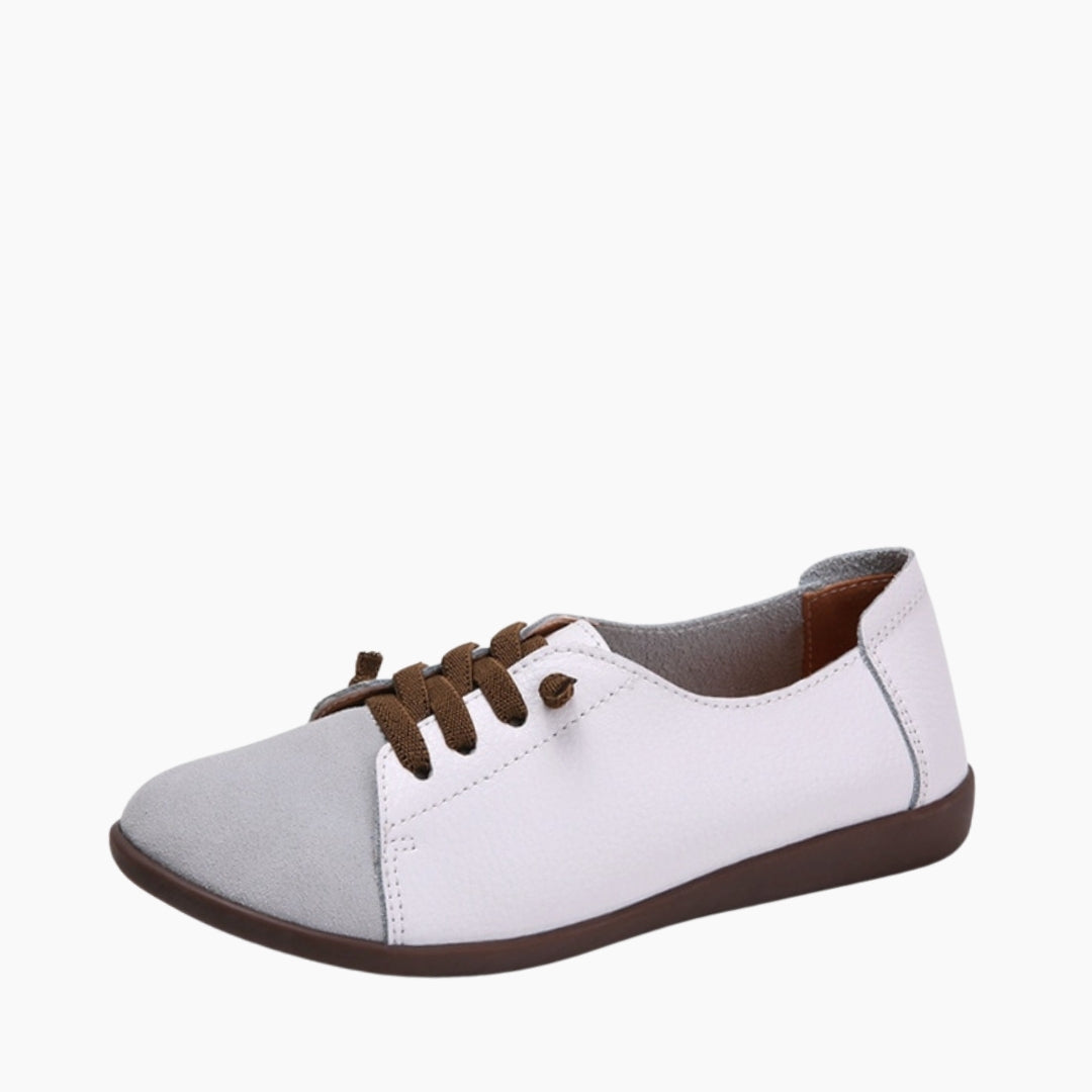 White Slip-On, Round Toe : Casual Shoes for Women : Maanak - 0217MaF