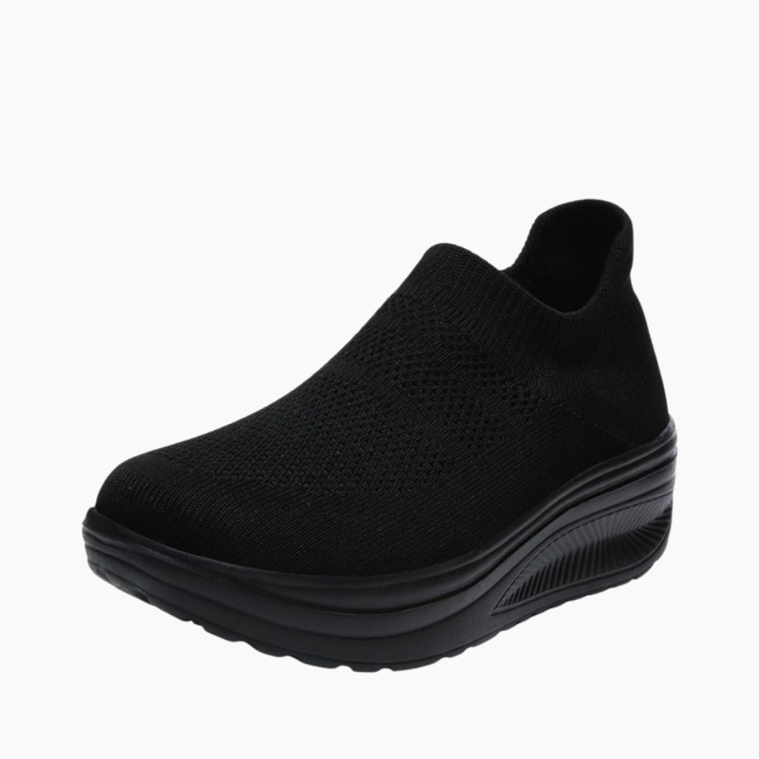Black Slip-On, Light : Sneakers for Women : Javaana - 0233JaF