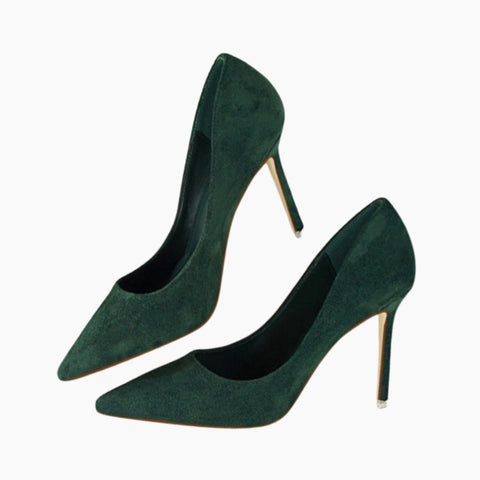 Green Slip-On, Water Resistant : Court Shoes for Women : Adaalat - 0256AdF