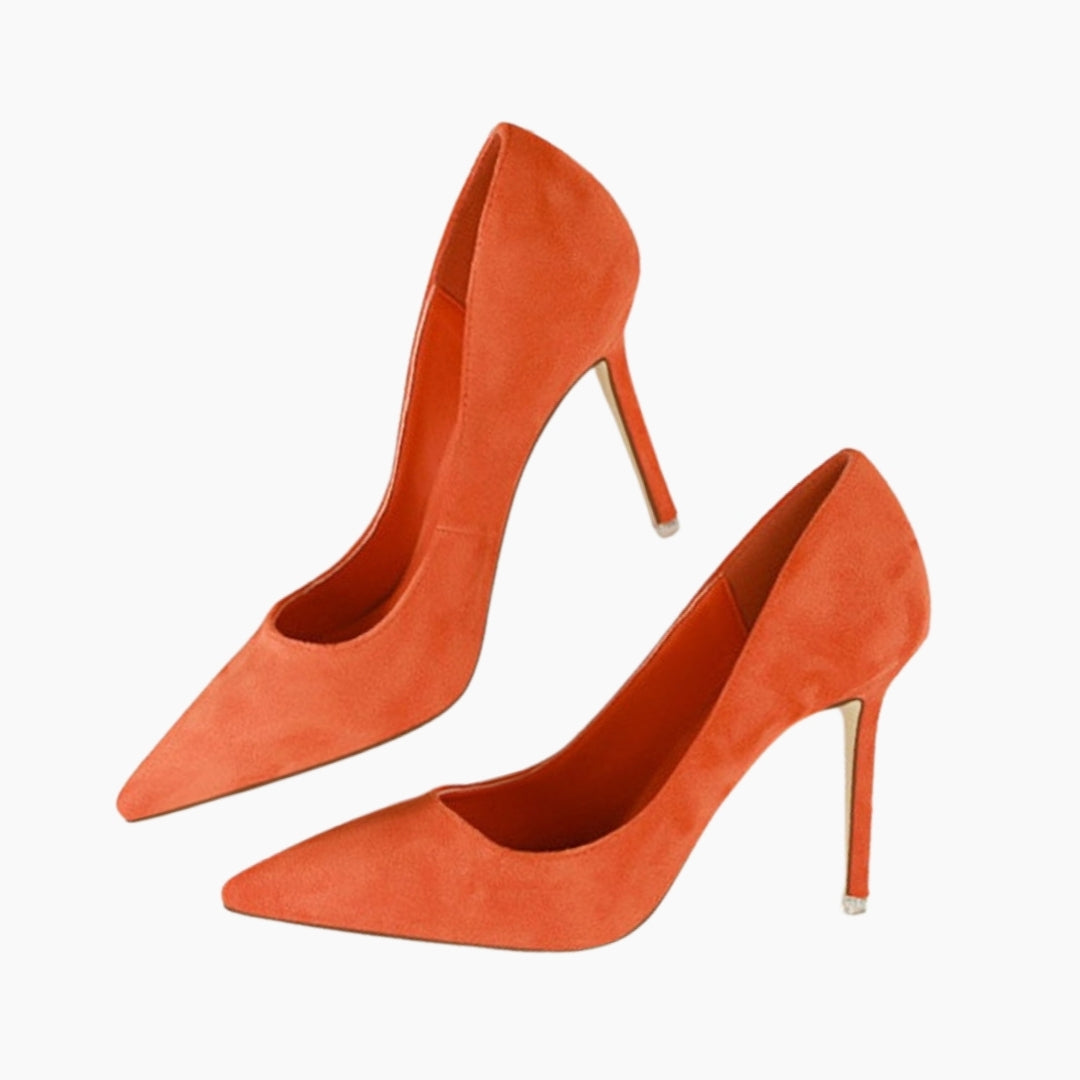 Orange Slip-On, Water Resistant : Court Shoes for Women : Adaalat - 0256AdF
