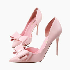 Pink Pointed-Toe, Slip-On : Party Heels for Women : Anada - 0276AnF