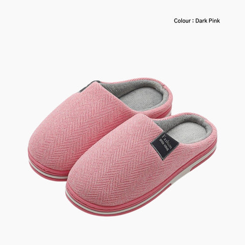 Dark Pink Winter, Indoor Slippers: Indoor Slippers for Men: Chapala - 0281ChM