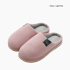 Light Pink Winter, Indoor Slippers: Indoor Slippers for Men: Chapala - 0281ChM