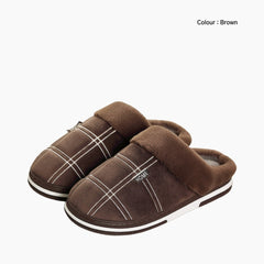 Brown Warm, Antiskid: Indoor Slippers for Men: Chapala - 0282ChM