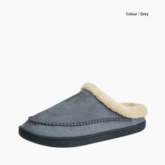 Grey Non-Slip soft sole, Anti-skid soles: Indoor Slippers for Men: Chapala - 0284ChM