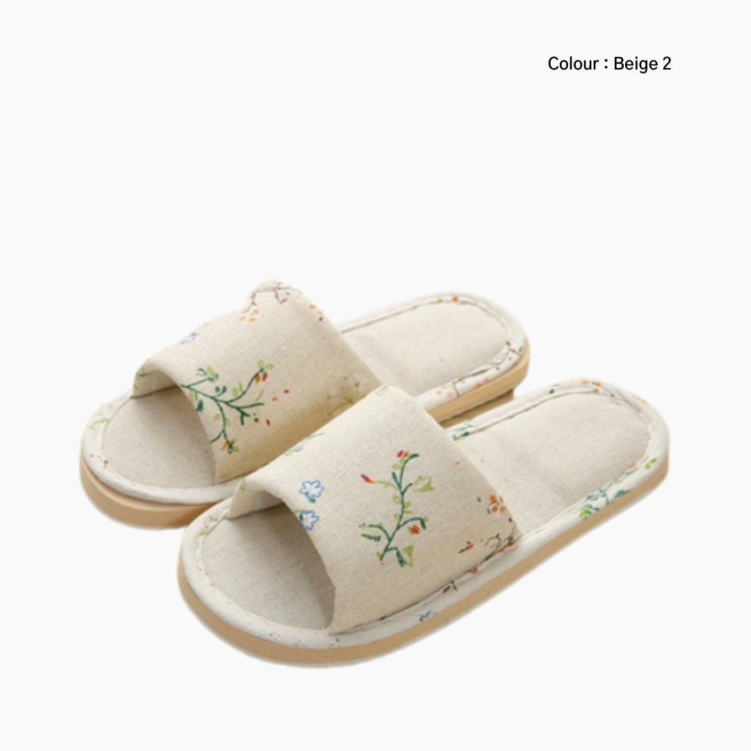Beige Soft, Light: Indoor Slippers for Women: Chapala - 0287ChF