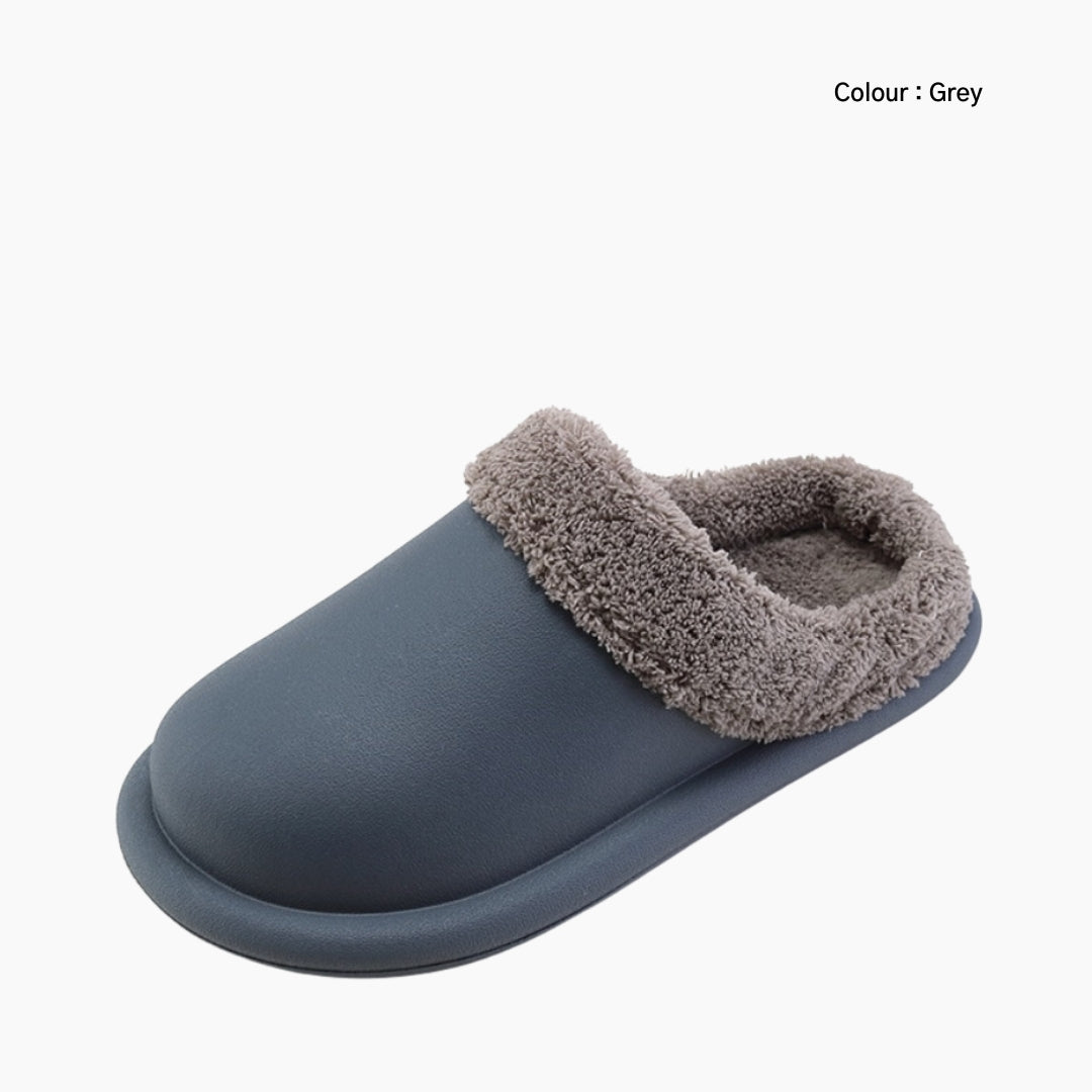 Grey Anti-Slip Sole, Waterproof : Indoor Slippers for Women: Chapala - 0295ChF
