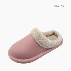 Pink Anti-Slip Sole, Waterproof : Indoor Slippers for Women: Chapala - 0295ChF