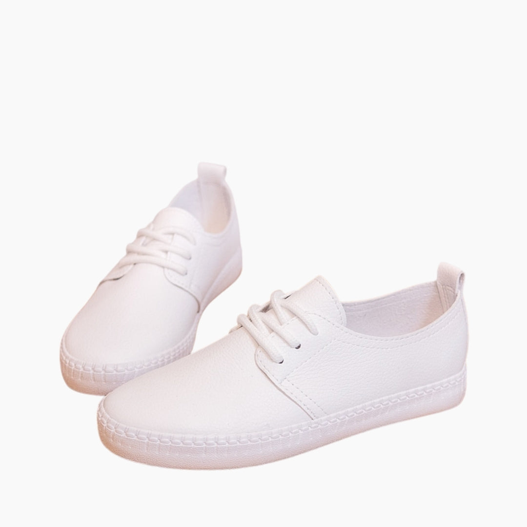 White Lace-Up, Soft : Summer Shoes for Women : Garmia - 0310GaF