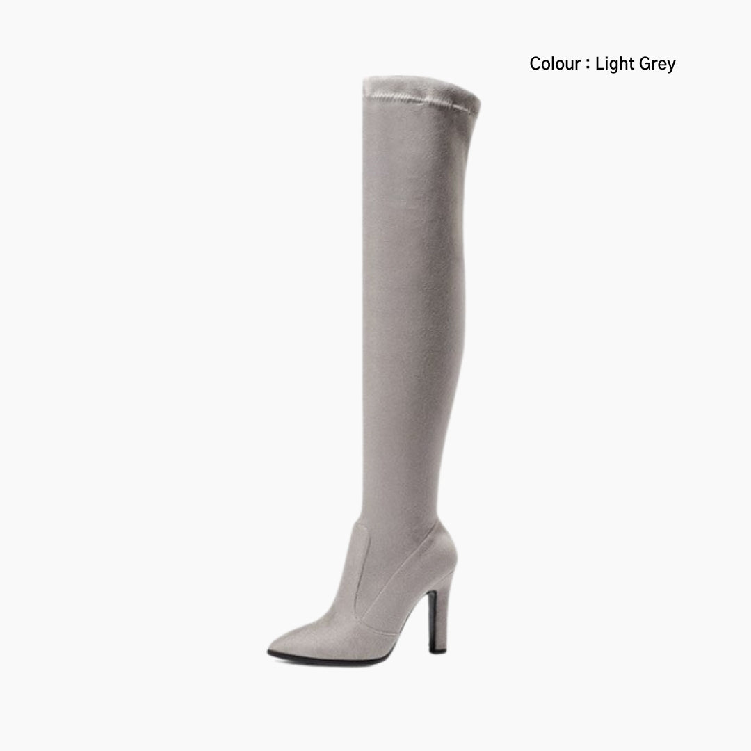Slip-On, Pointed-Toe Knee High Boots for Women Goda 0325GoF