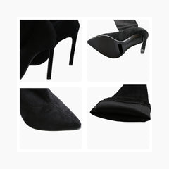 Slip-On, Pointed-Toe : Knee High Boots for Women : Goda - 0328GoF