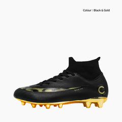 Black & Gold Lace-Up, Breathable : Football Boots for Women : Gola - 0352GlF