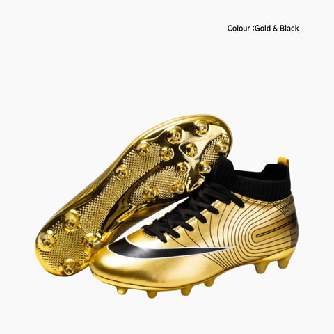 Gold & Black Lace-Up, Breathable : Football Boots for Women : Gola - 0353GlF