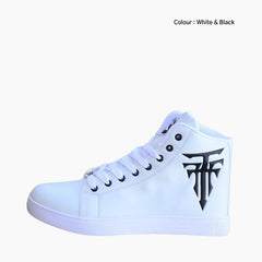 White & Black Height Increasing, Waterproof : Sneakers for Men : Javaana- 0358JaM