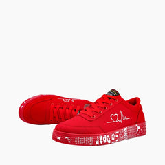 Red Light, Non-Slip Sole : Sneakers for Women : Javaana- 0363JaF