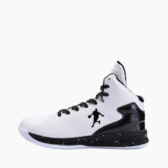 White & Black Height Increasing, Cushioned : Basketball Shoes for Men : Laba - 0408LaM
