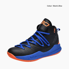 Black & Blue Waterproof, Anti-Odour : Basketball Shoes for Men : Laba - 0410LaM