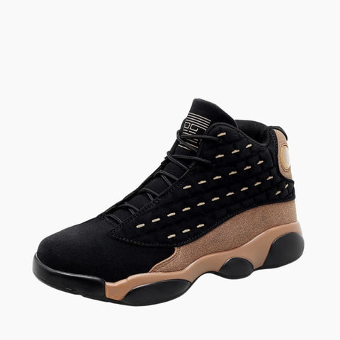 Black & Gold Breathable, Non-Slip : Basketball Shoes for Men : Laba - 0411LaM