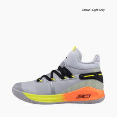 Light Grey Height Increasing, Shock Absorption sole : Basketball Shoes for Men : Laba - 0418LaM