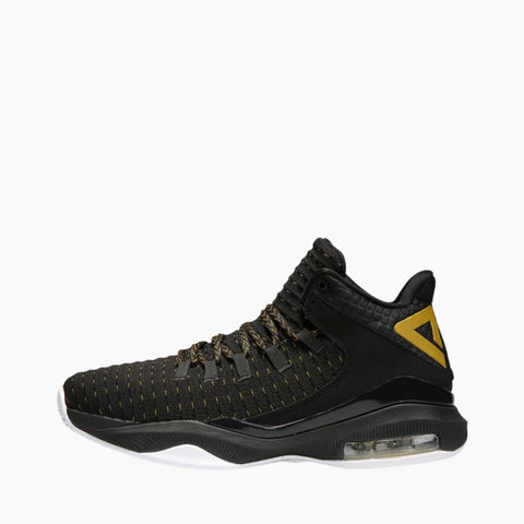 Black & Gold Air Cushioned, Wear Resitant Sole : Basketball Shoes for Men : Laba - 0421LaM