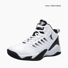 White & Black Height Increasing, Wear Resistant : Basketball Shoes for Women : Laba - 0424LaF