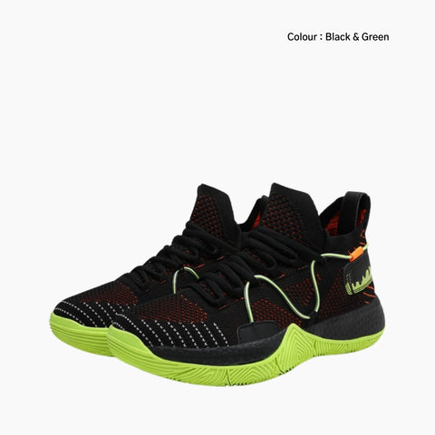 Black & Green Height Increasing, Anti-Slippery : Basketball Shoes for Women : Laba - 0431LaF