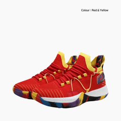 Red & Yellow Height Increasing, Anti-Slippery : Basketball Shoes for Women : Laba - 0431LaF
