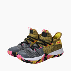 Grey & Green Height Increasing, Anti-Slippery : Basketball Shoes for Women : Laba - 0432LaF