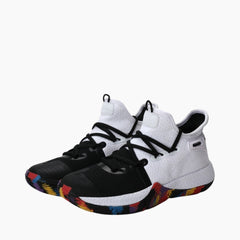 White & Black Height Increasing, Anti-Slippery : Basketball Shoes for Women : Laba - 0432LaF