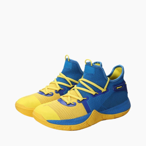 Yellow & Blue Height Increasing, Anti-Slippery : Basketball Shoes for Women : Laba - 0432LaF
