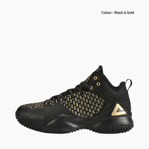 Black & Gold Height Increasing, Non-Slip Sole : Basketball Shoes for Women : Laba - 0433LaF