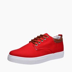 Red Sweat Absorbent, Hard-Wearing : Casual Shoes for Men : Maanak - 0454MaM