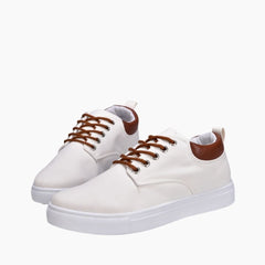 White Sweat Absorbent, Hard-Wearing : Casual Shoes for Men : Maanak - 0454MaM