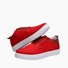Red Sweat Absorbent, Hard-Wearing : Casual Shoes for Men : Maanak - 0454MaM
