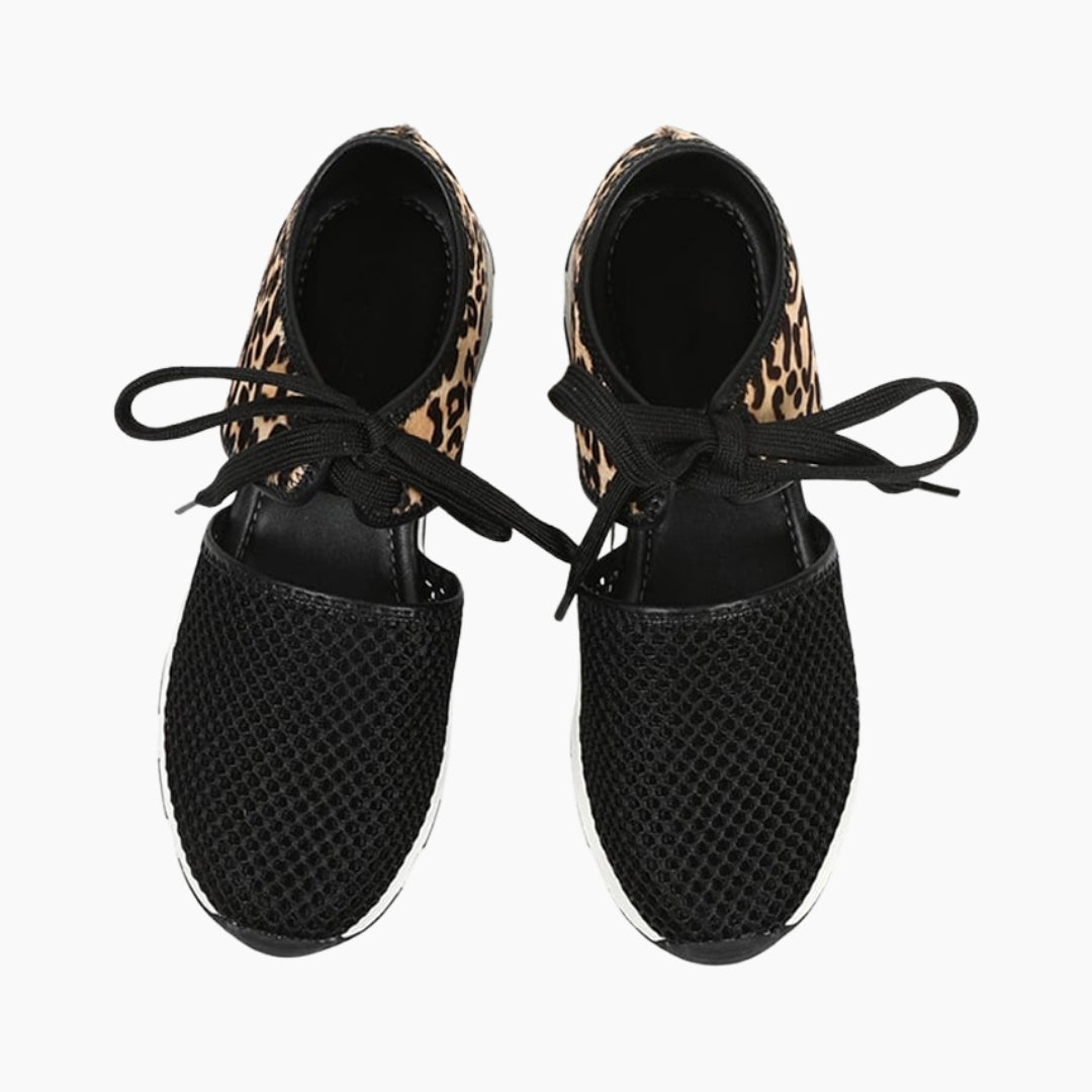 Black Lace-Up, Round Toe : Casual Shoes for Women : Maanak - 0463MaF
