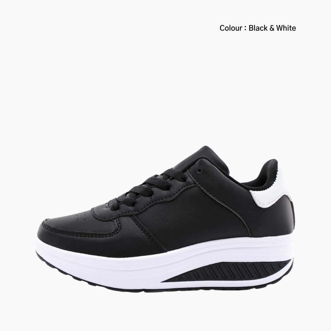 Black & White Breathable, Slip-On : Casual Shoes for Women : Maanak - 0464MaF