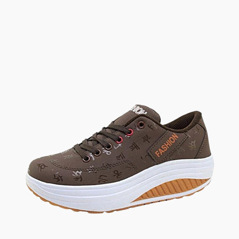Brown Waterproof, Height Increasing : Casual Shoes for Women : Maanak - 0465MaF