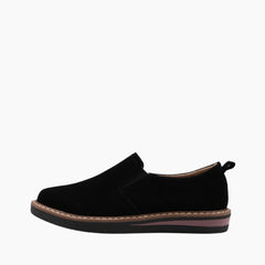 Black Breathable, Light : Casual Shoes for Women : Maanak - 0466MaF