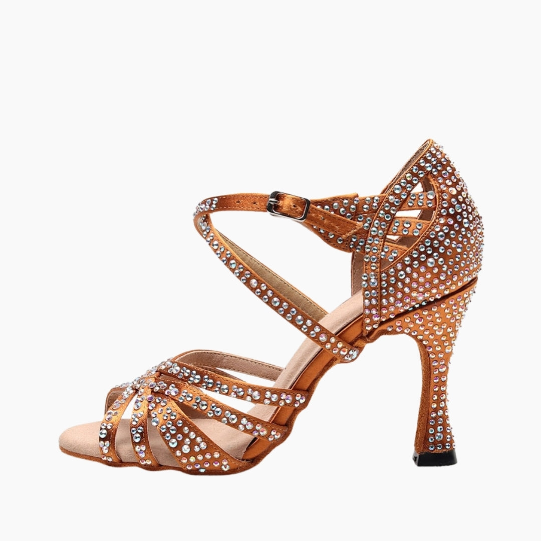 Brown Light, Non-Slip : Dance heels for Women : Naach - 0484NaF