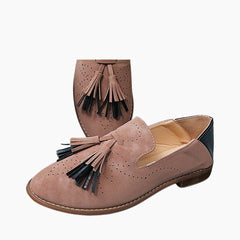 Round-Toe, Slip-On: Brogue Shoes for Women