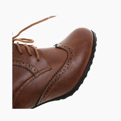 Round-Toe, Lace-Up : Brogue Shoes for Women : Namuna - 0499NmF